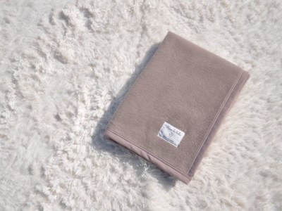 綿100% ベビー毛布(ブラウン) 85×115cm 毛布の町泉大津市産 N-MM300 [3351] | ベビーブランケット ベビーブランケット