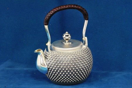 磯崎絞製作所 あられ打ち湯沸し 急須 3寸 霰模様 [1174]