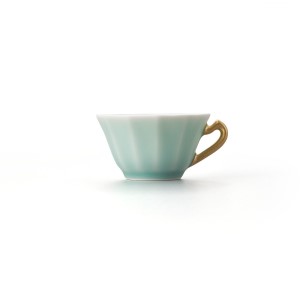【伊万里焼】モイスト 金彩 十二角珈琲碗 028-H1190