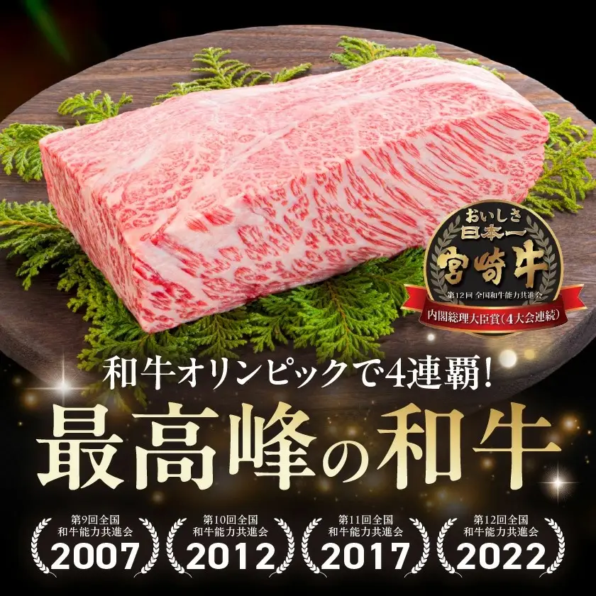 宮崎牛サーロインステーキ200g×3枚〔AD-2603〕_(都城市) 宮崎牛 牛 サーロイン ステーキ 200g×3枚 600g