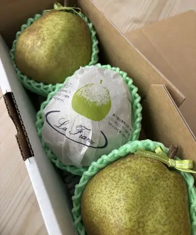 西洋梨（ラフランス）大玉３玉　贈答用　0142-2609