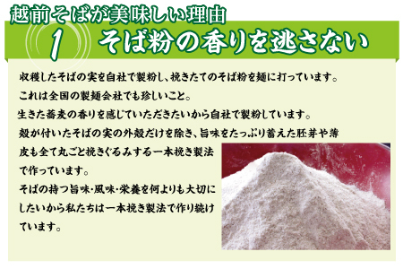 【定期便３回】創業90余年の武生製麺　三代目自慢の「越前そば20食」