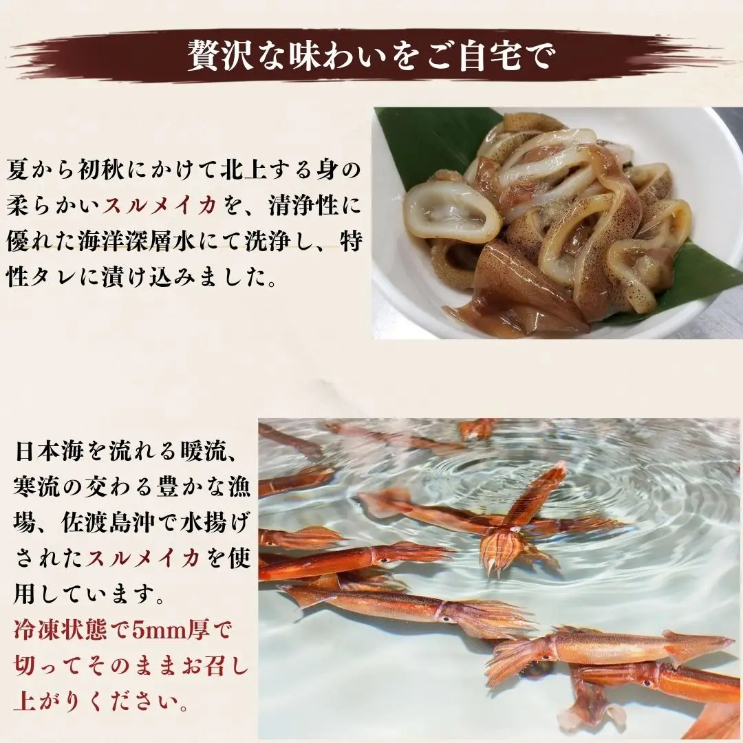 真いかの醤油漬け（4P）