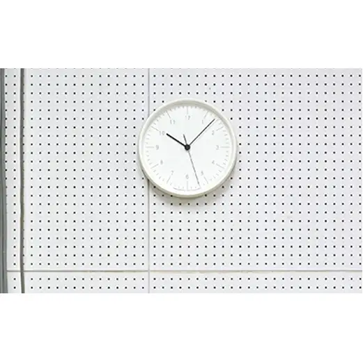 City Pop [電波時計] / ホワイト（YK23-03 WH） インテリア 掛時計 時間 SKPムーブメント シンプル 都会的でシックなクロック リビング 寝室  FAD-1038
