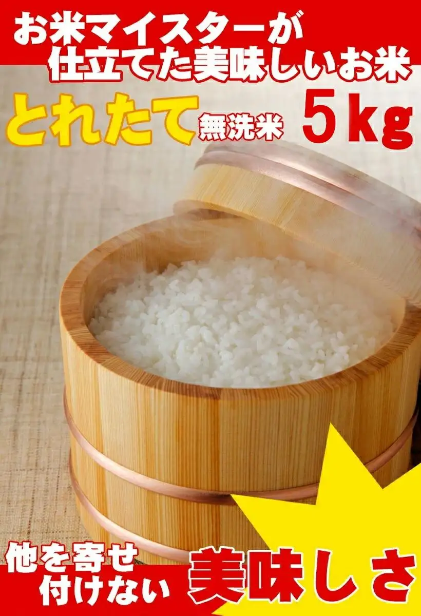 無洗米　川越でとれたお米　5kg ／ 白米 埼玉県 こしひかり 彩のきずな主体のブレンド米