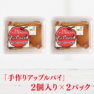 農家レストラン 手作り アップルパイ 4個 奥久慈シャモ ミートパイ 2個 真空パック（BK003-1）