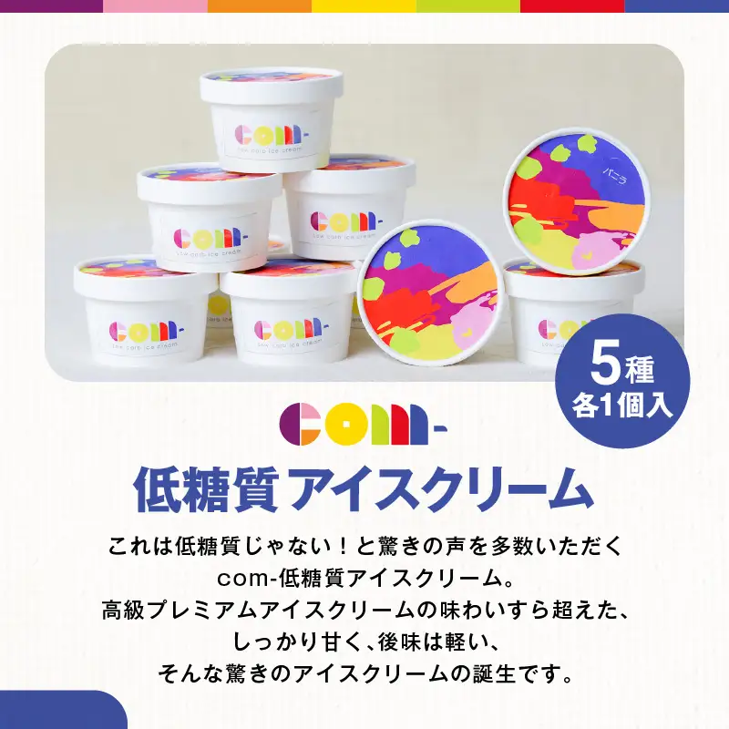 COM- 低糖質アイスクリーム K145-001 冷凍