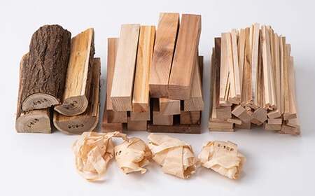 《火のごちそう FIREWOOD MIX》 薪 小サイズ 約5kg 『(有)遠藤製函』 たき火 ひとりキャンプ 山形県 南陽市 [1784]