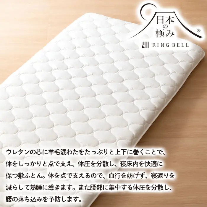 【日本の極み】プロファイル入りマットレス 敷ふとん FY23-345