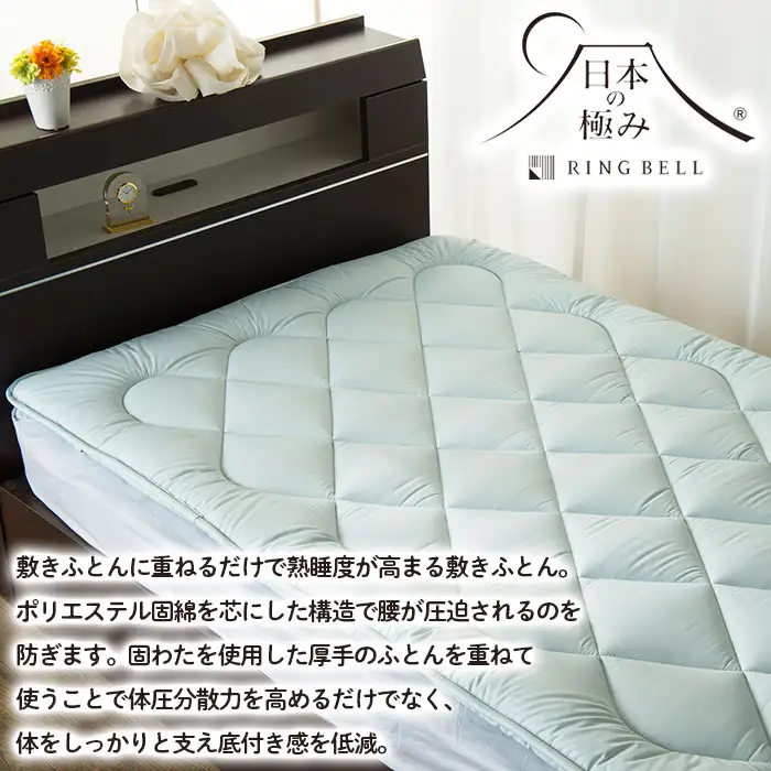 【日本の極み】固わた 敷ふとん(オーバーレイタイプ) FY23-351