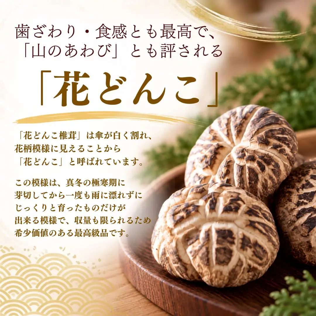 最高級椎茸 大分県産花どんこ 椎茸 380g