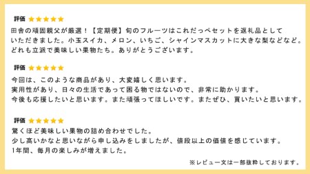 【定期便】 旬のフルーツはこれだっぺセット 年4回