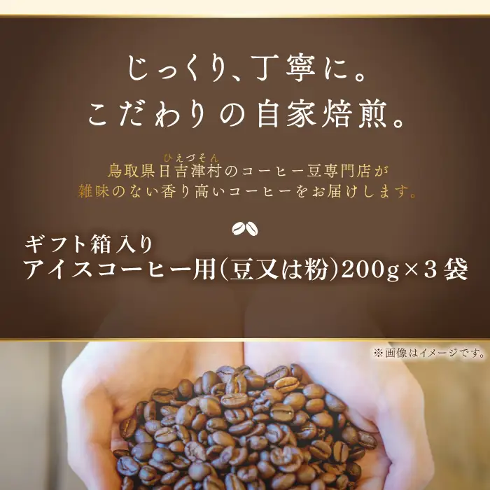 【期間限定】アイスコーヒー（豆）ギフト箱入り　600g
