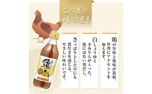 おいしい鶏だし 360ml 9本セット ｜鶏 だし 調味料 阿久比町
