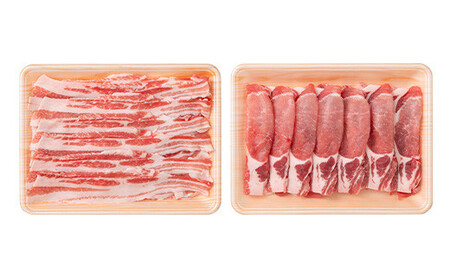 山形豚 バラ しゃぶしゃぶ用 600g & ロース 生姜焼き用 600g 山形県産 銘柄豚 認定 ブランド豚 豚肉 山形県 南陽市 [1838]