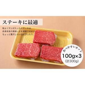 【みかわ和牛】和牛赤身ステーキ100ｇ×3枚