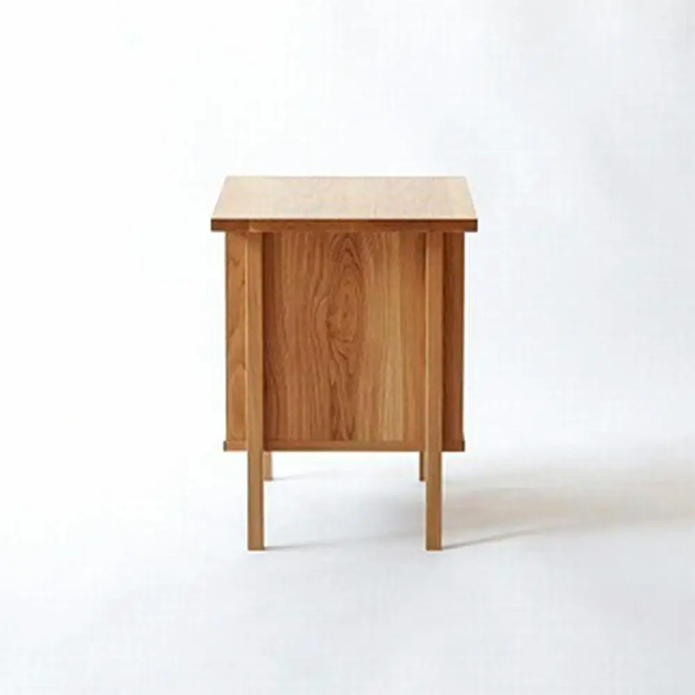 旭川家具　山室家具製作所　ALTO(アルト)　No.5　ナイトテーブル　ナラ 【 国産 無垢 インテリア 木製 ナチュラル ナイトテーブル サイドテーブル 収納 北海道 】 _00522
