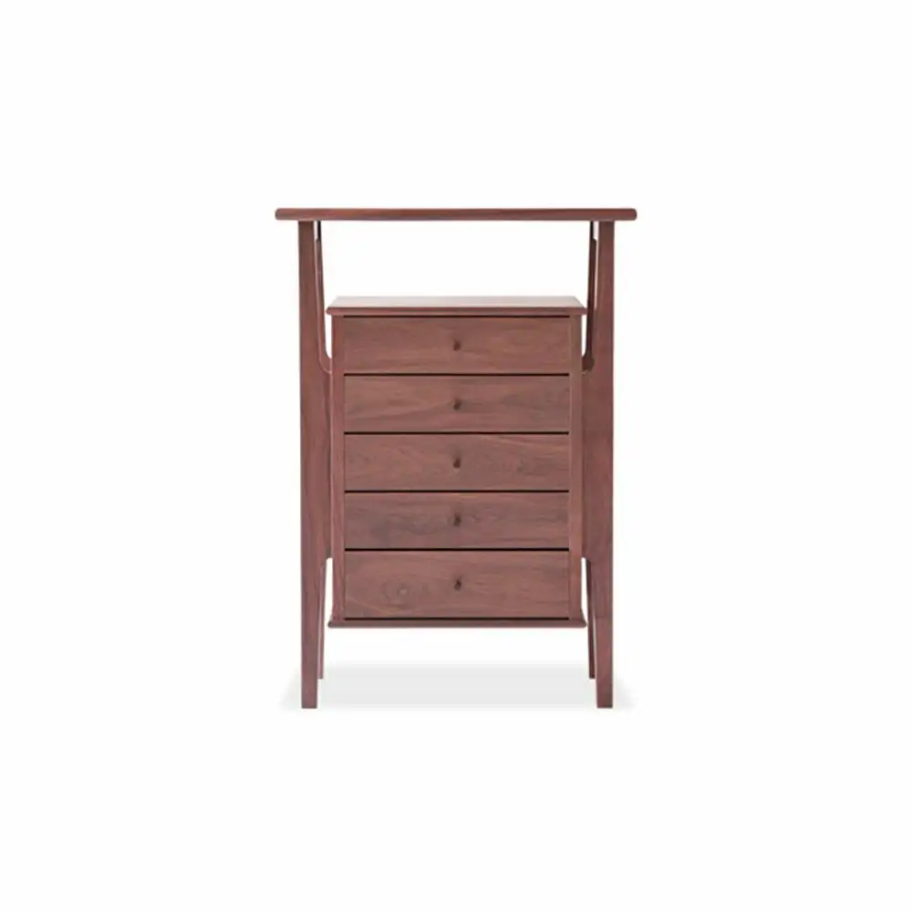 旭川家具　山室家具製作所　プロトNo.402リビングチェスト　ウォールナット 【 国産 無垢 インテリア 木製 収納 ナチュラル キャビネット チェスト リビング ダイニング 北海道 】 _01523