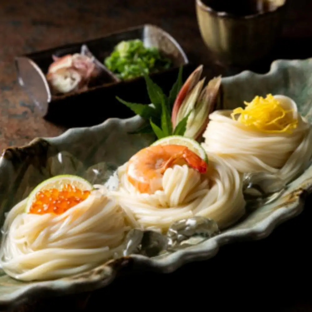 「金魚印」四日市手延きしめん･冷麦･うどんセット 27束・計70食分 (冷麦9束＆うどん9束＆きしめん9束) /大矢知 高級麺 特産 麺 手延べめん きしめん ひやむぎ 手延冷麦 無添加 長期保存 そうめん 素麺 乾麺 うどん 手延べうどん 手延うどん ギフト 詰め合わせ 祝い 家庭用 美味 三重県 四日市市 ふるさと納税