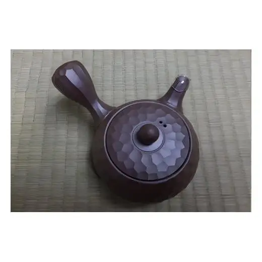 【萬古焼（ばんこやき）】１．５号栗型ダイヤ急須（ツマミ丸）
