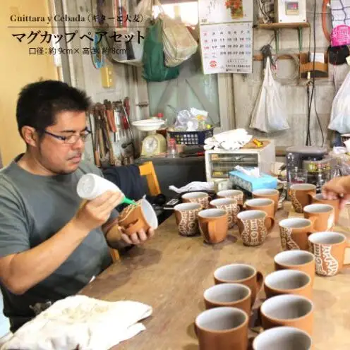 【仲間陶房】アルベルト城間×仲間功コラボ　マグカップ（イッチン）