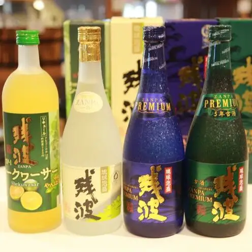 【比嘉酒造】泡盛残波飲み比べセットE＜720ml×4本＞