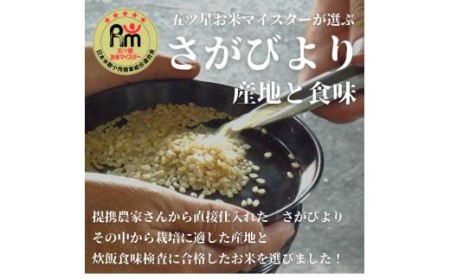 令和7年産 【定期便】 玄米 さがびより 5kg×3回 999-B1062
