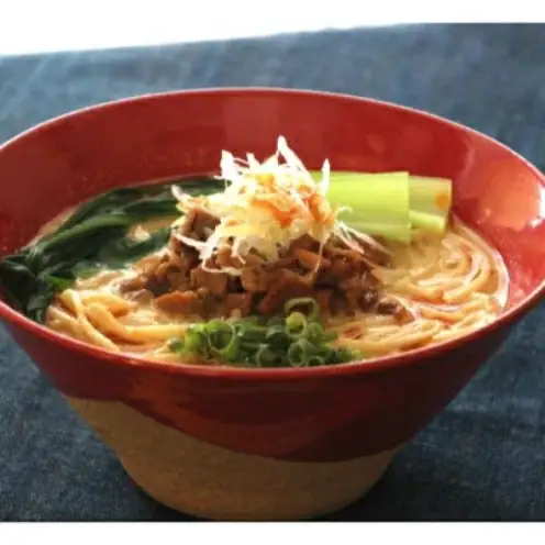 【金月そば】担々そば・沖縄そば（4食セット） 〇 沖縄 読谷村 冷凍 自家製麺 読谷本店 4種のゴマ食材の旨味 自家製三枚肉 特製の甘ダレ 細切れラフテー風 ストレート麺 小麦の香り 読谷本店不動の人気メニュー 金月そばの王道