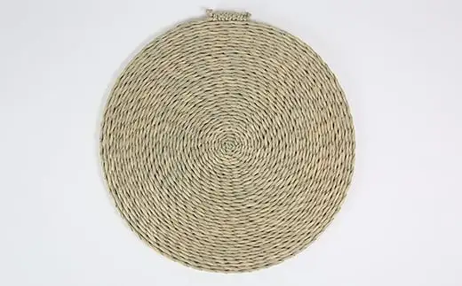 円座（直径40cm）[大分県国東半島産の七島藺（しちとうい）使用] 民芸品 工芸品 大分県 日用品 円座 ＜071-007＞