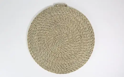 円座（直径60cm）[大分県国東半島産の七島藺（しちとうい）使用] 民芸品 工芸品 大分県 日用品 円座 ＜071-009＞