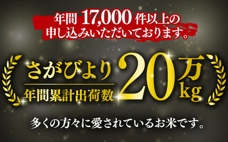 〈受付一時停止中〉【数量限定】【2回定期便】【令和5年産】さがびより 計20kg（5kg×2袋×2回） 吉野ヶ里町/増田米穀 [FBM032]
