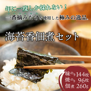 兵庫加古川産 一番摘み海苔(海苔香佃煮B-2セット)《 のり 海苔 佃煮 一番摘み 海苔セット 》【2503D01302】