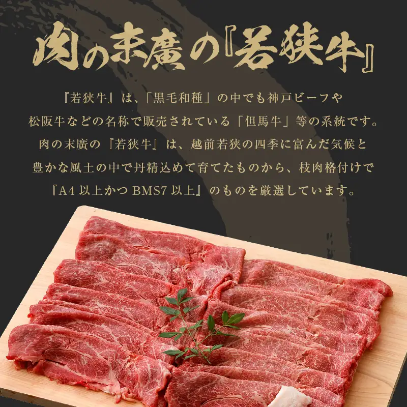 【定期便 3ケ月】 定期便B 厳選 黒毛和牛「若狭牛」食べ比べ 合計2.18kg   牛脂付き 冷凍  e02-j001]