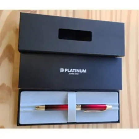 宮城県指定伝統的工芸品　玉虫塗　複合ボールペン　無地　赤_装飾品・工芸品     雑貨・日用品 ボールペン 文房具・印鑑 _【1278910】