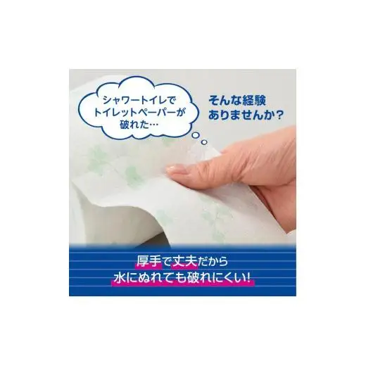 【大人気】シャワートイレのためにつくった吸水力が2倍の トイレットペーパー 72ロール｜エリエール  ダブル 12ロール 6パック 無香料