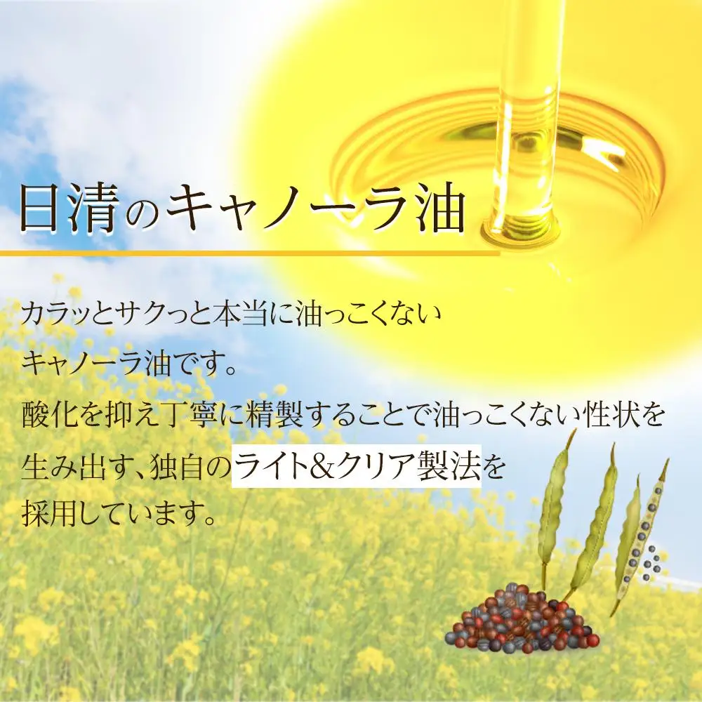 日清 キャノーラ油 8kg  (1,000g 8本)