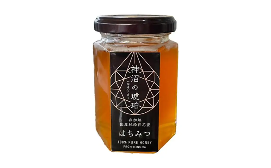 非加熱 国産生はちみつ『神沼の琥珀』　170g×1個【11100-0358】