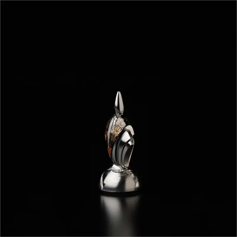 匠チェス（18-Pawn 黒1体）歩兵（Pawn かきつばた、菊）