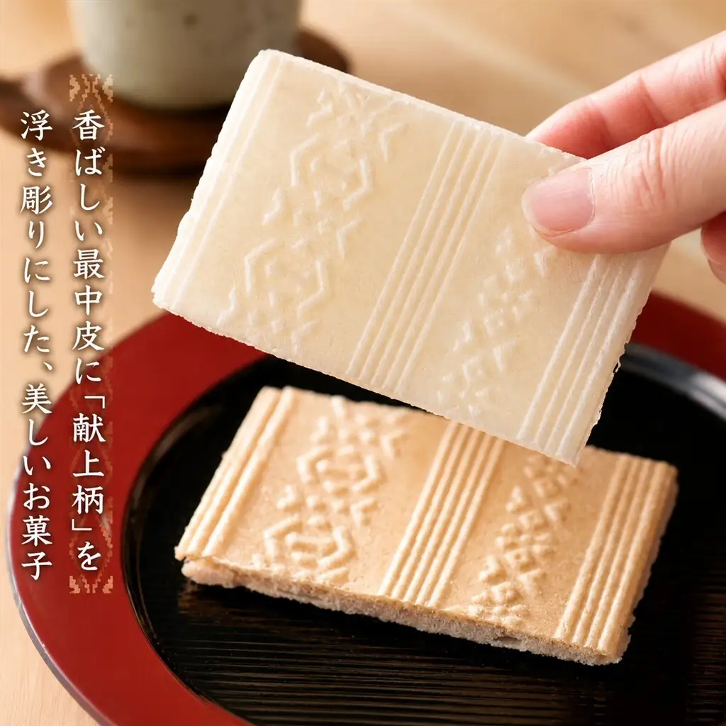 【福岡市製造のお菓子】博多献上８枚入り×３箱