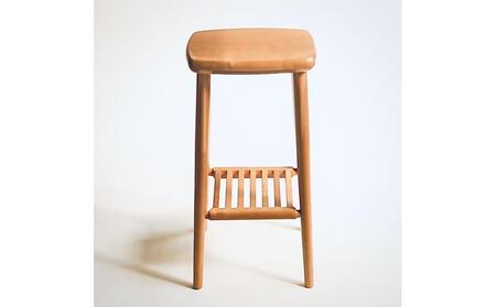 キッチンハイスツール ブラックチェリー材【大川家具】