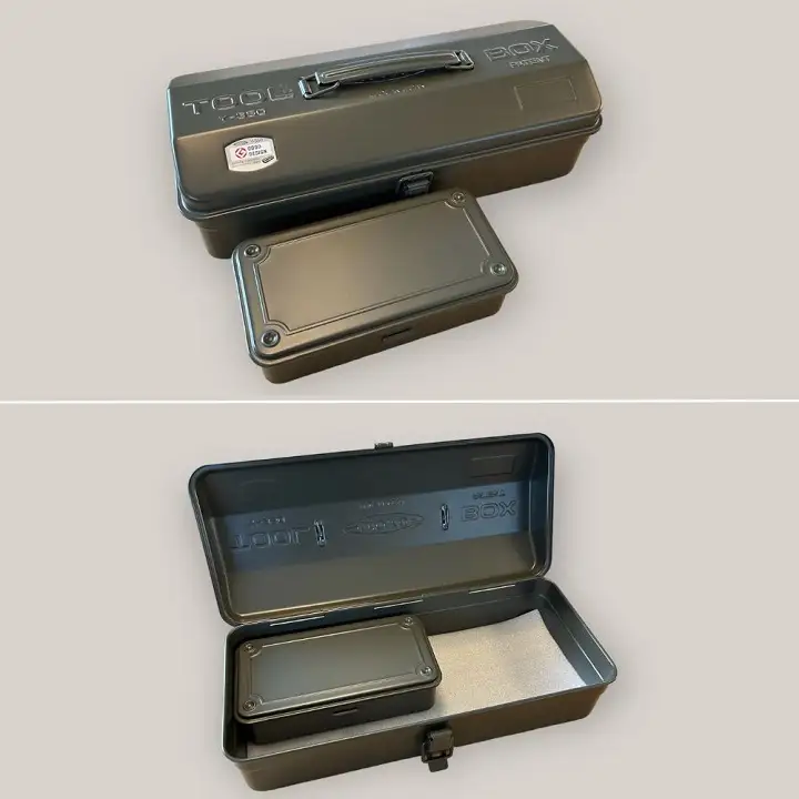 山型工具箱Y-350MG＆トランク型工具箱T-190MG（ミリタリーグリーン）- 生活道具や趣味の道具など、使い方は自由自在