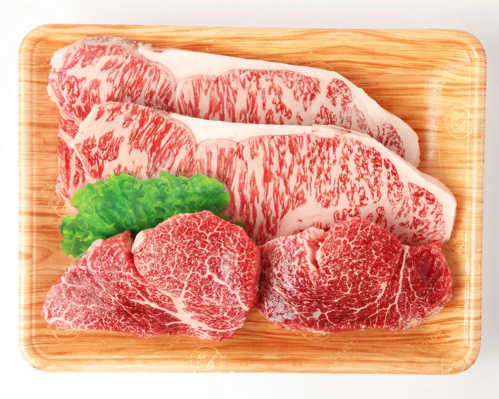 おおいた和牛ロース ヒレステーキセット(合計700g)牛肉 お肉 ロースステーキ ヒレステーキ 食べ比べ【112102501】【ミートクレスト】