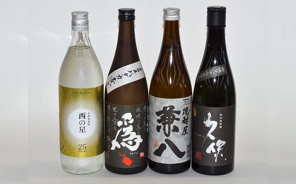 うさ焼酎 飲み比べ 人気の4選(合計3.06L・4本+10g)西の星・爲ゝ(ためしてん)・兼八・久保 酒 お酒 むぎ焼酎 麦焼酎 煎餅 せんべい おつまみ付き アルコール 飲料 常温 セット【101601301】【江戸心本館USA　未来ファクトリー事業部】