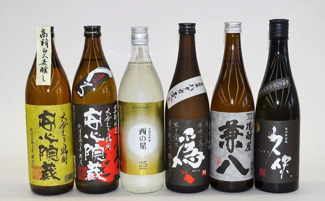 うさ 麦焼酎 飲み比べ 人気の6選(合計4.86L・6本+10g)兼八・久保・安心院蔵・安心院蔵黒麹・西の星・爲ゝ(ためしてん) 酒 お酒 むぎ焼酎 煎餅 せんべい おつまみ付き アルコール 飲料 常温 セット【101601401】【江戸心本館USA　未来ファクトリー事業部】