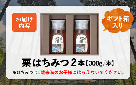 恵那 栗蜂蜜 2本 ギフト箱入りセット (栗蜂蜜300g×2本) / 恵那市 / はち工房こうけつ [AUDF018]