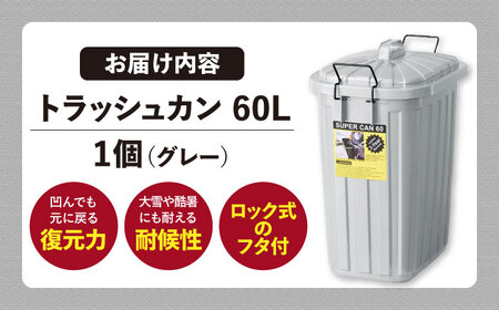 ペールカンのふた付きゴミ箱 60L  グレー /  恵那市 / 東谷 [AUAD123]