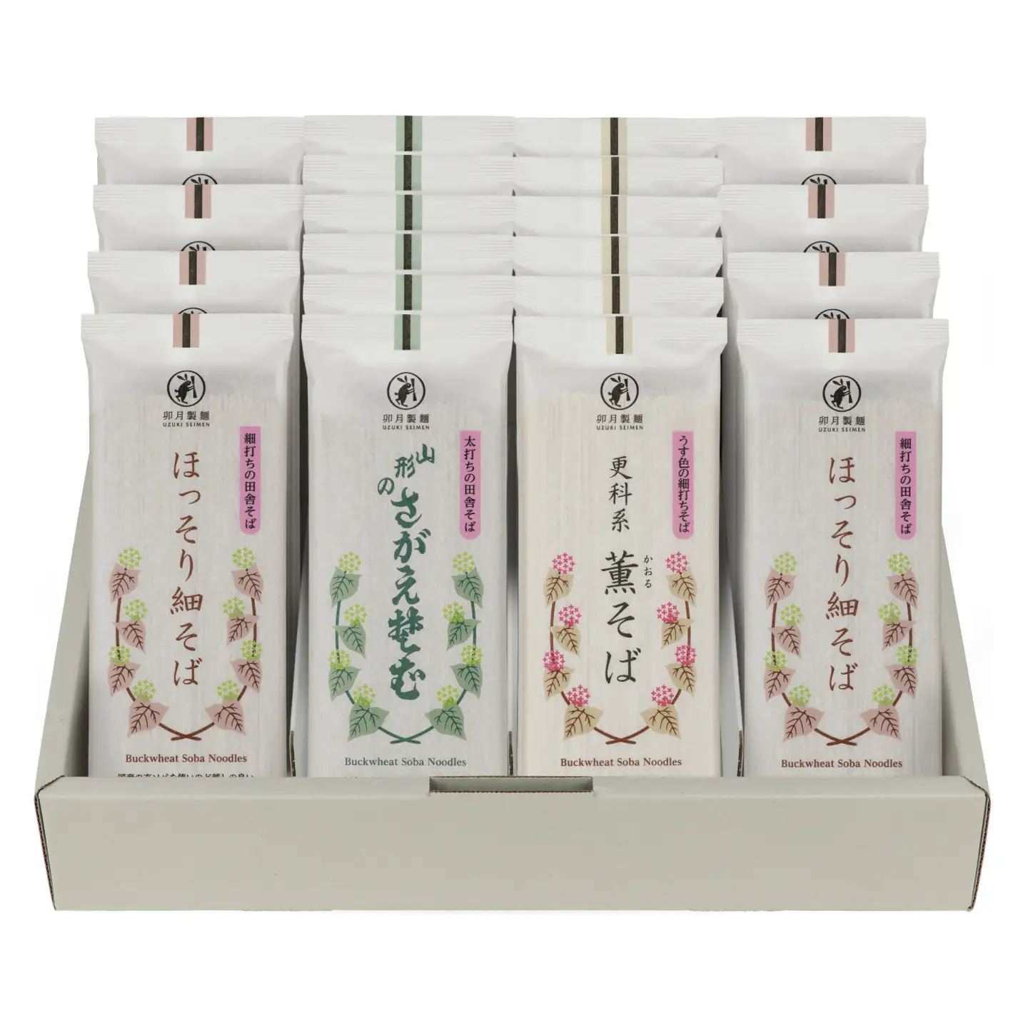 卯月製麺の蕎麦くらべセット 40人前(計3種)　018-F-UZ007