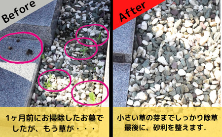 習志野市海浜霊園のお墓のお掃除代行（墓地一区画第2種限定)
