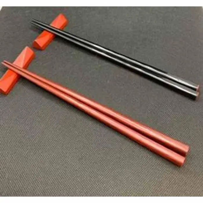 鎌倉彫　箸　朱