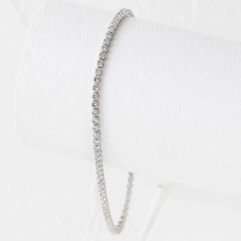 Deliciae テニスブレスレット 17cm プラチナ ダイヤモンド1.9ct カード鑑別書付　商品番号TB-2_17_pt